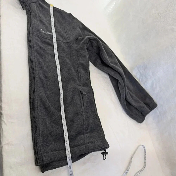 Columbia Sportswear Gray zip up fleece jacket, like new, women's size small O12 - Picture 10 of 11